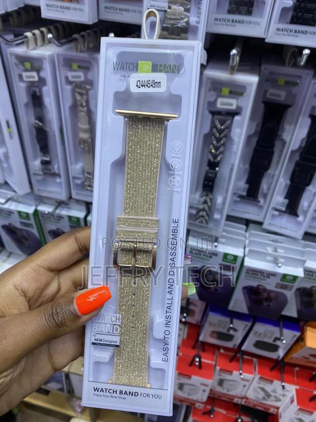 Wqaert Stretchy Nylon Bling Straps Apple Watch 42 44 45 49mm - main view