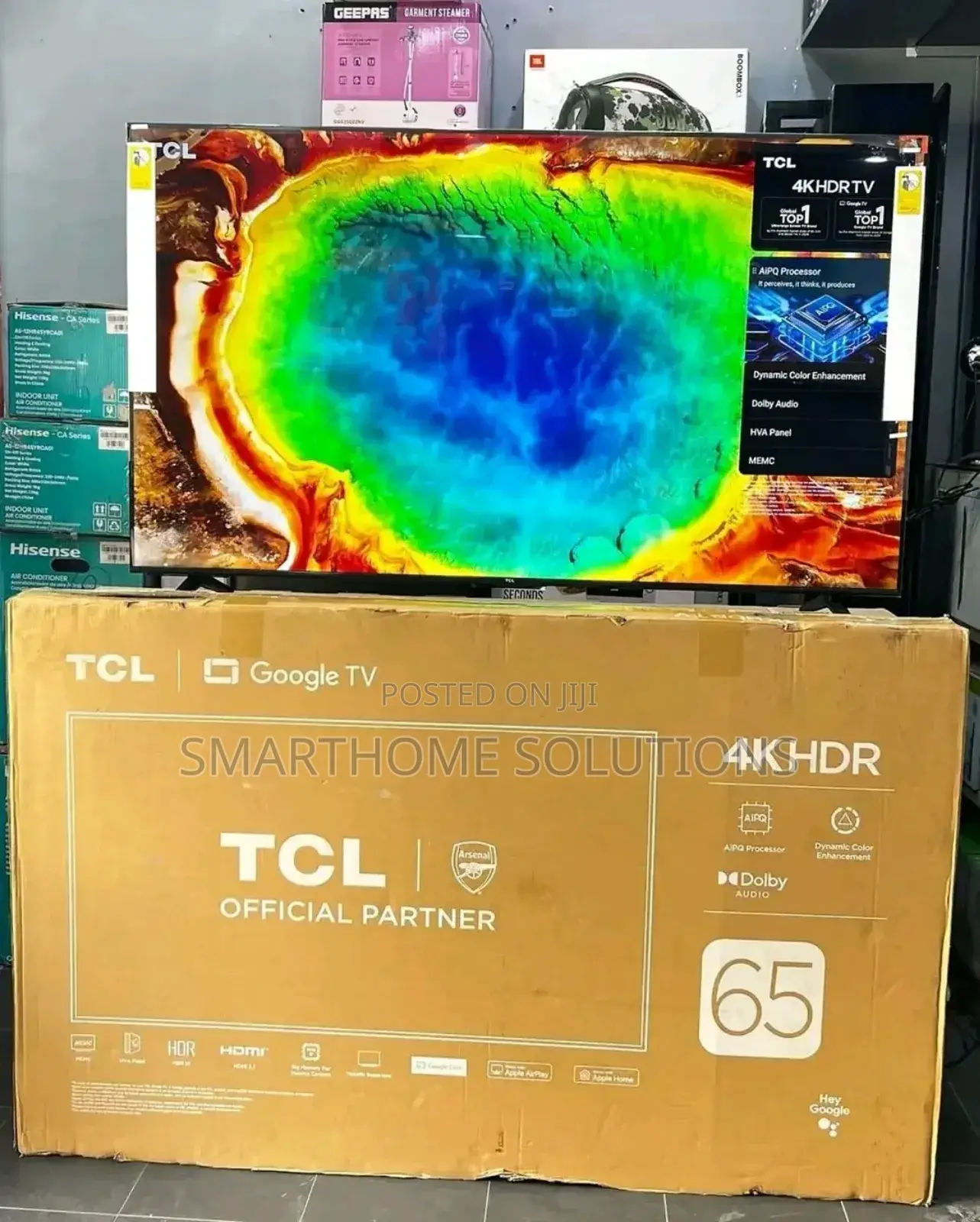 TCL 65” V6c Google Uhd (2025) Frameless With Bluetooth65 V6c