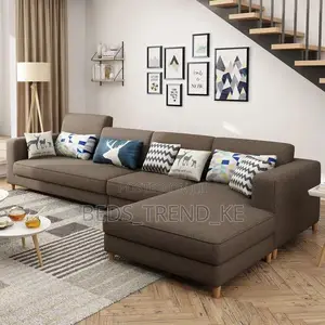 High-Scale 6 Seater L Sofa With a Puff