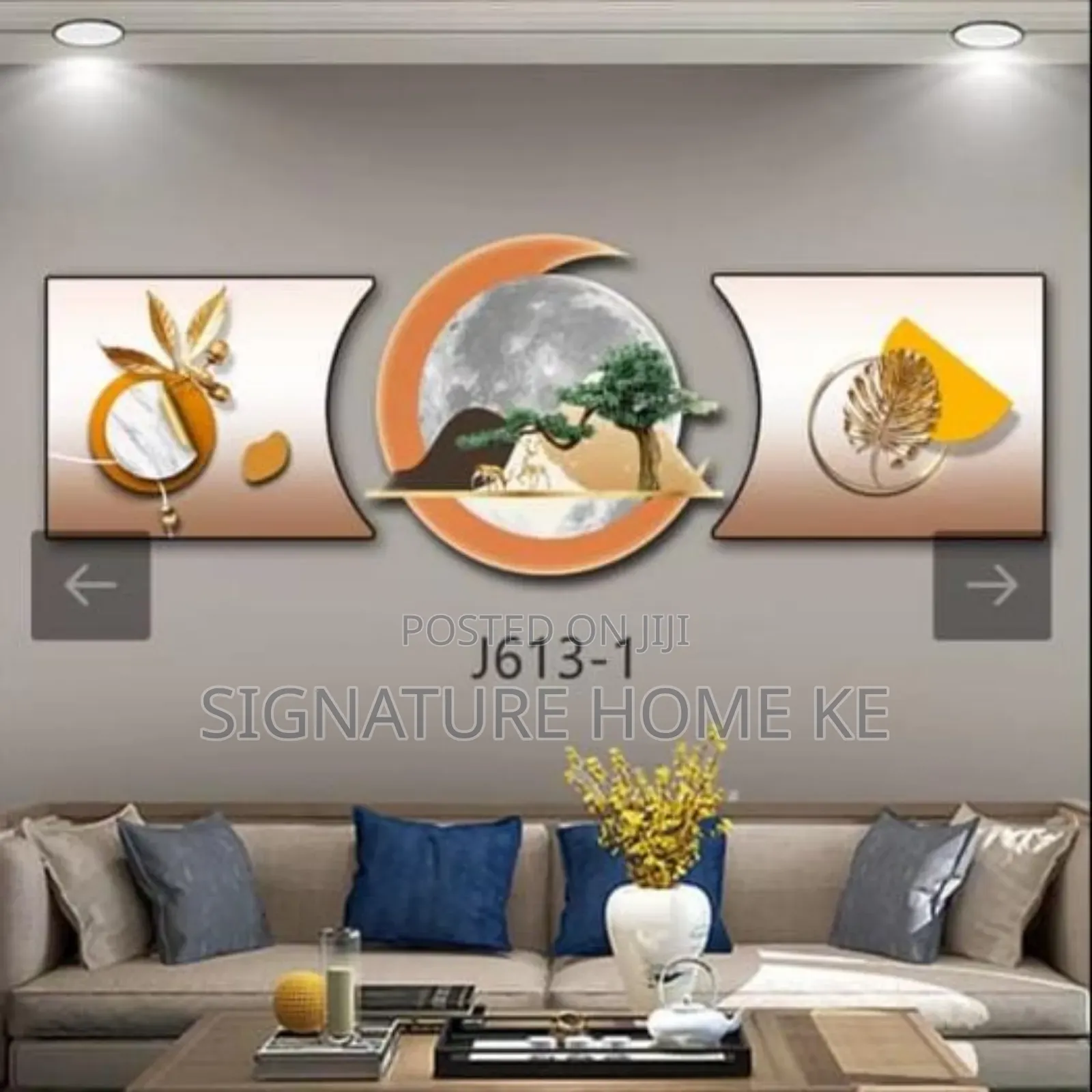 3pc 3 in 1 Elegant Wall Clock