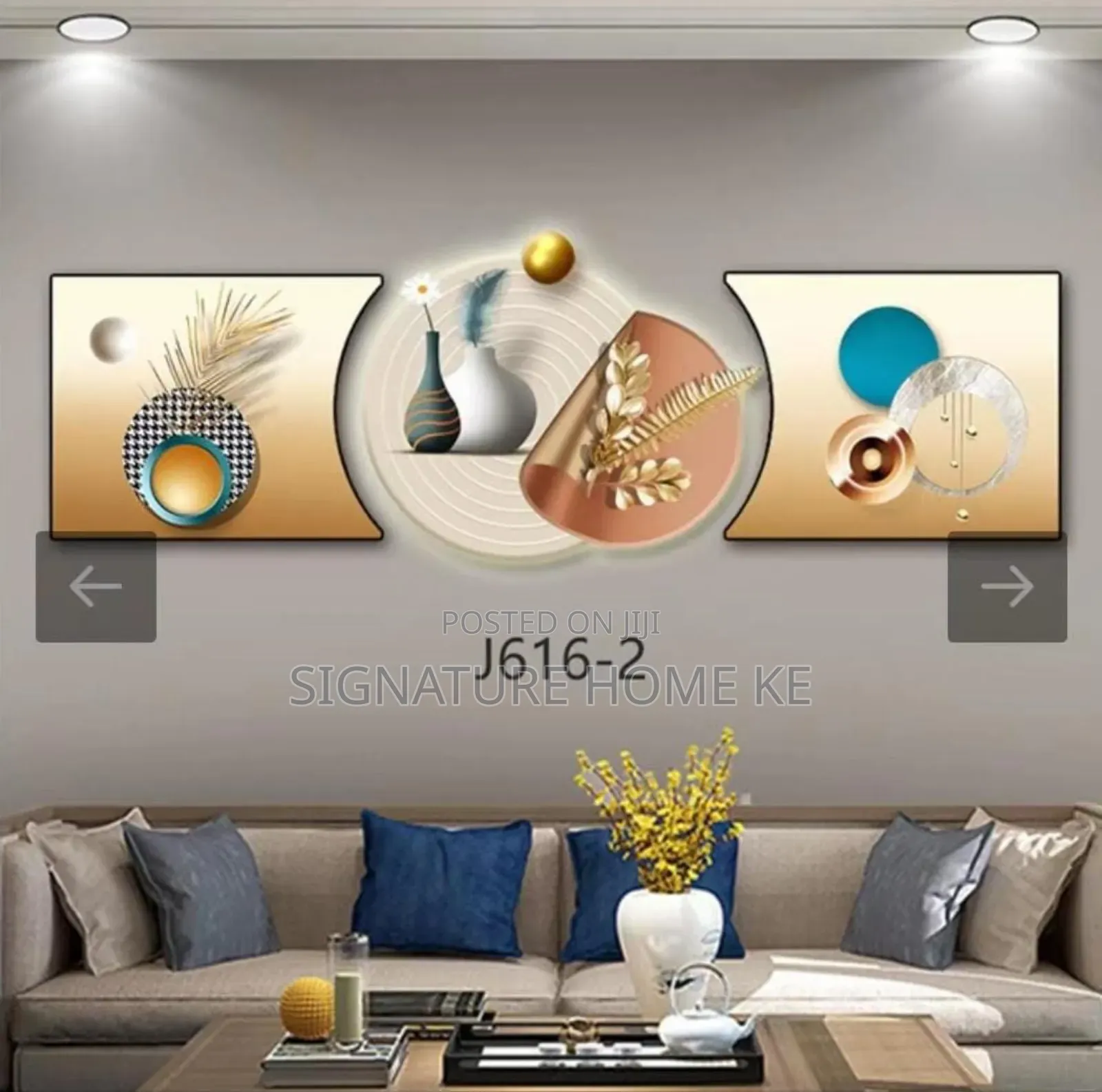 3pc 3 in 1 Elegant Wall Clock