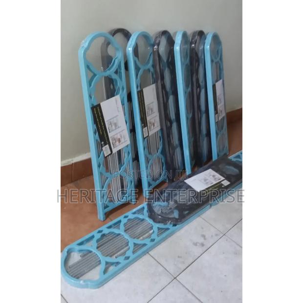 Shoe Rack in Black and Blue