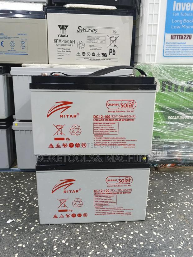 Ritar 100ah 12v Solar Battery - main view