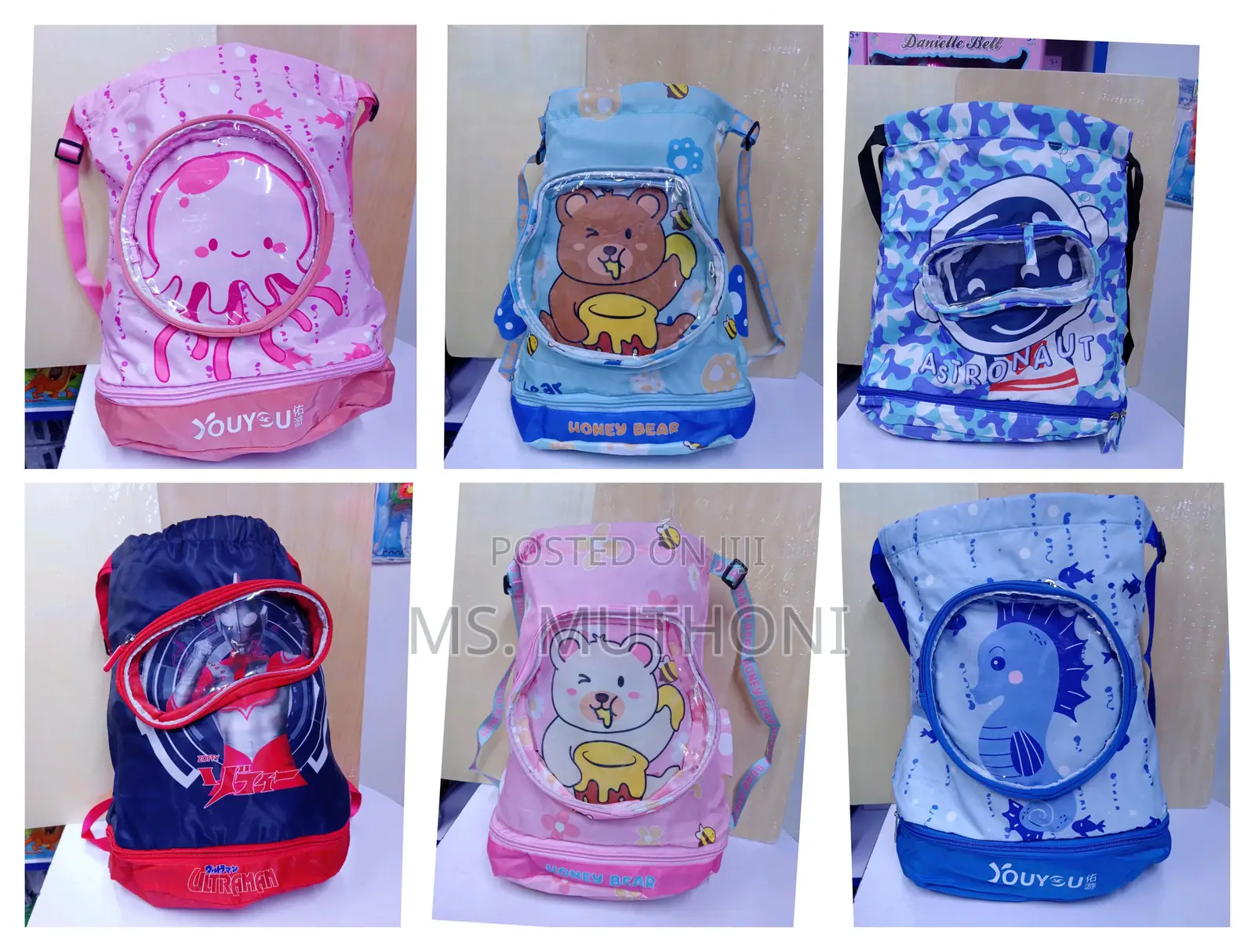Beautiful Waterproof Cartoon Theme Swimming Bags