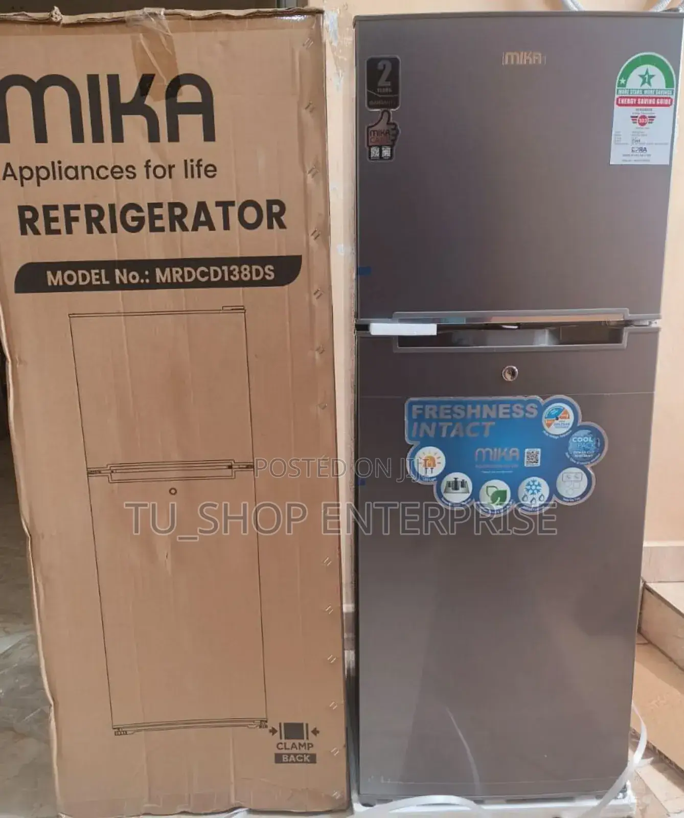 Refrigerator! Mika 138 Litres Double Door