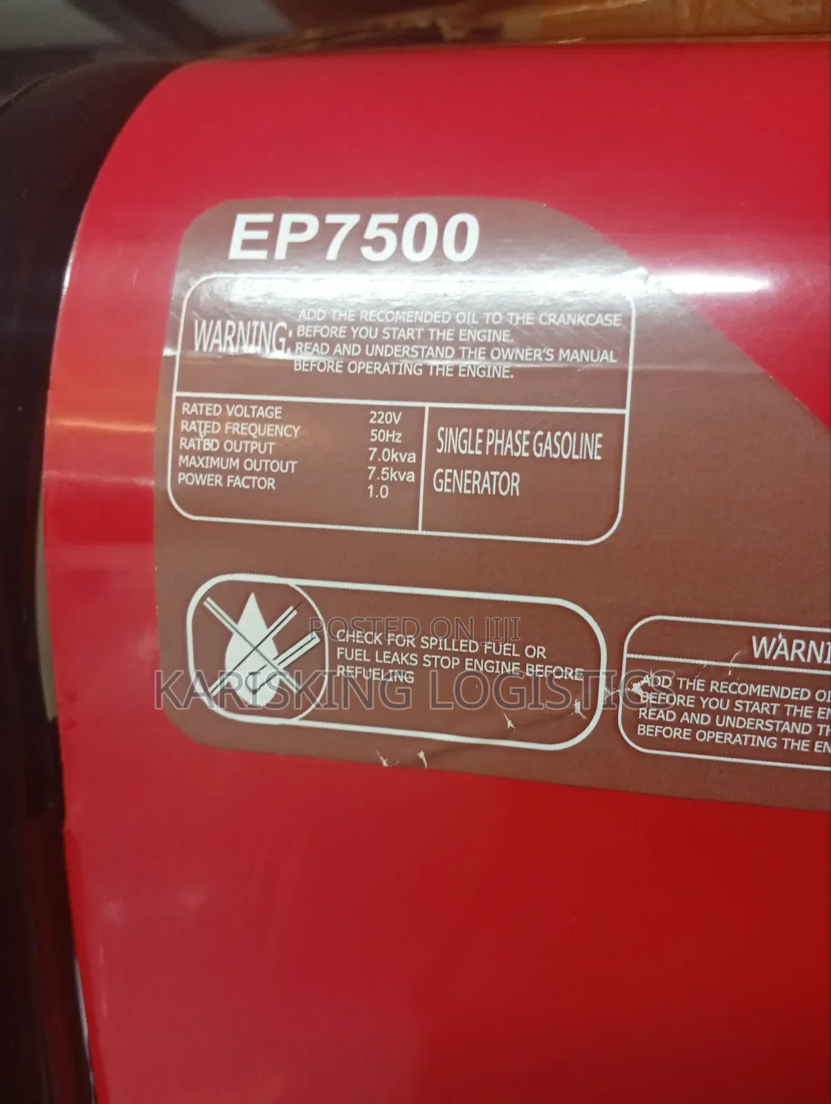 Honda 7.5 Kva