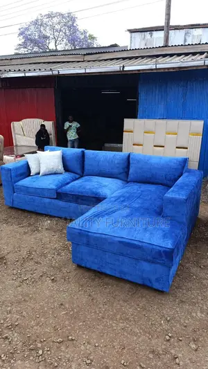 Luxury Velvet L Shaped Sofa