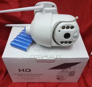 Wifi Ubox Solar Powered Simple Installation PTZ CCTV Camera With Audio