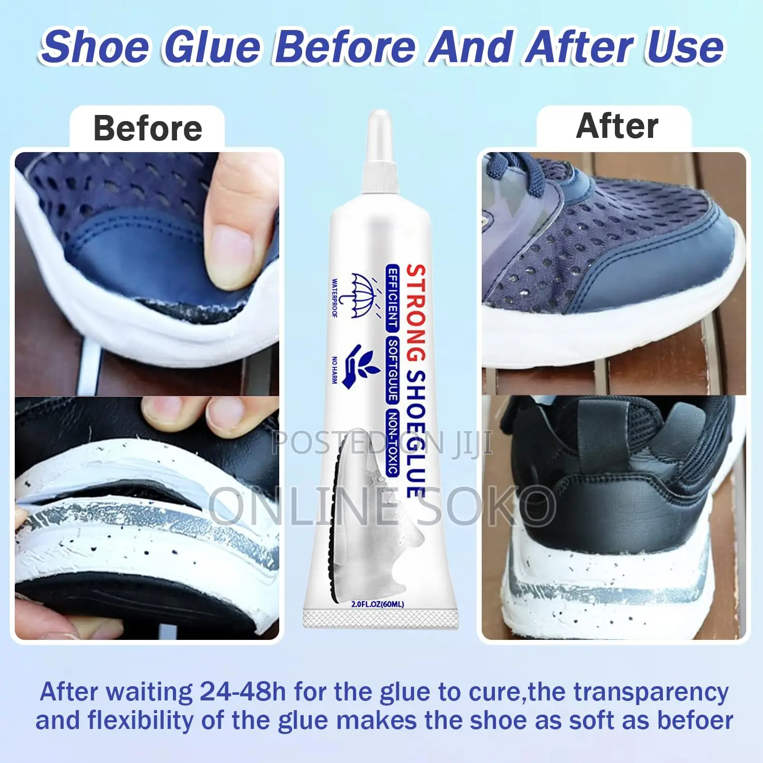 Multipurpose Super Strong Repair Shoe Glue – 60ml