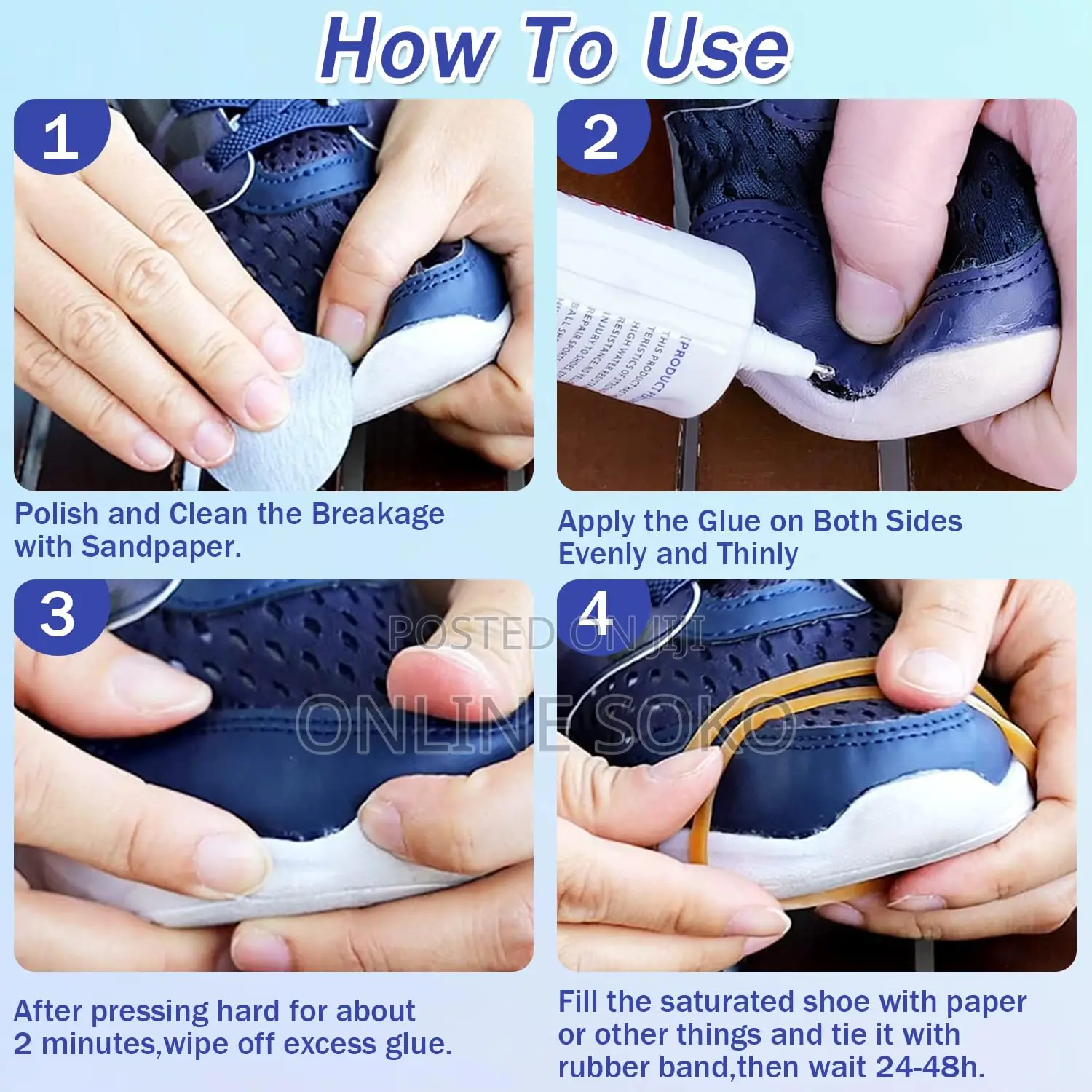 Multipurpose Super Strong Repair Shoe Glue – 60ml