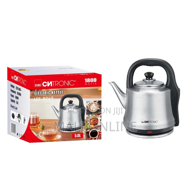 5l Stainless Steel Electric Kettle Portable 1800w Fast Water Heater