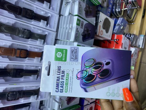 Wsken iPhone 14 Pro Camera Lens Metal Ring Protector-Black - main view