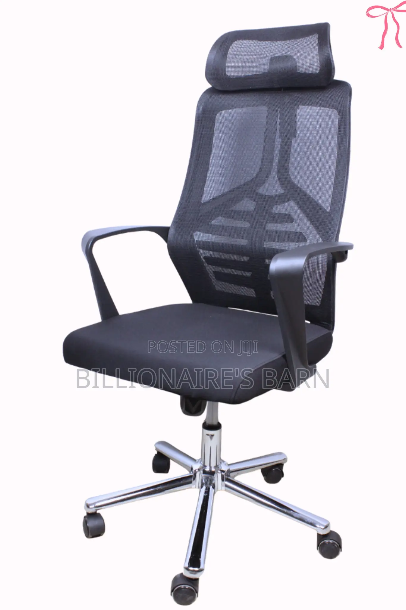 Office: High-Back Ergonomic Mesh Seat.