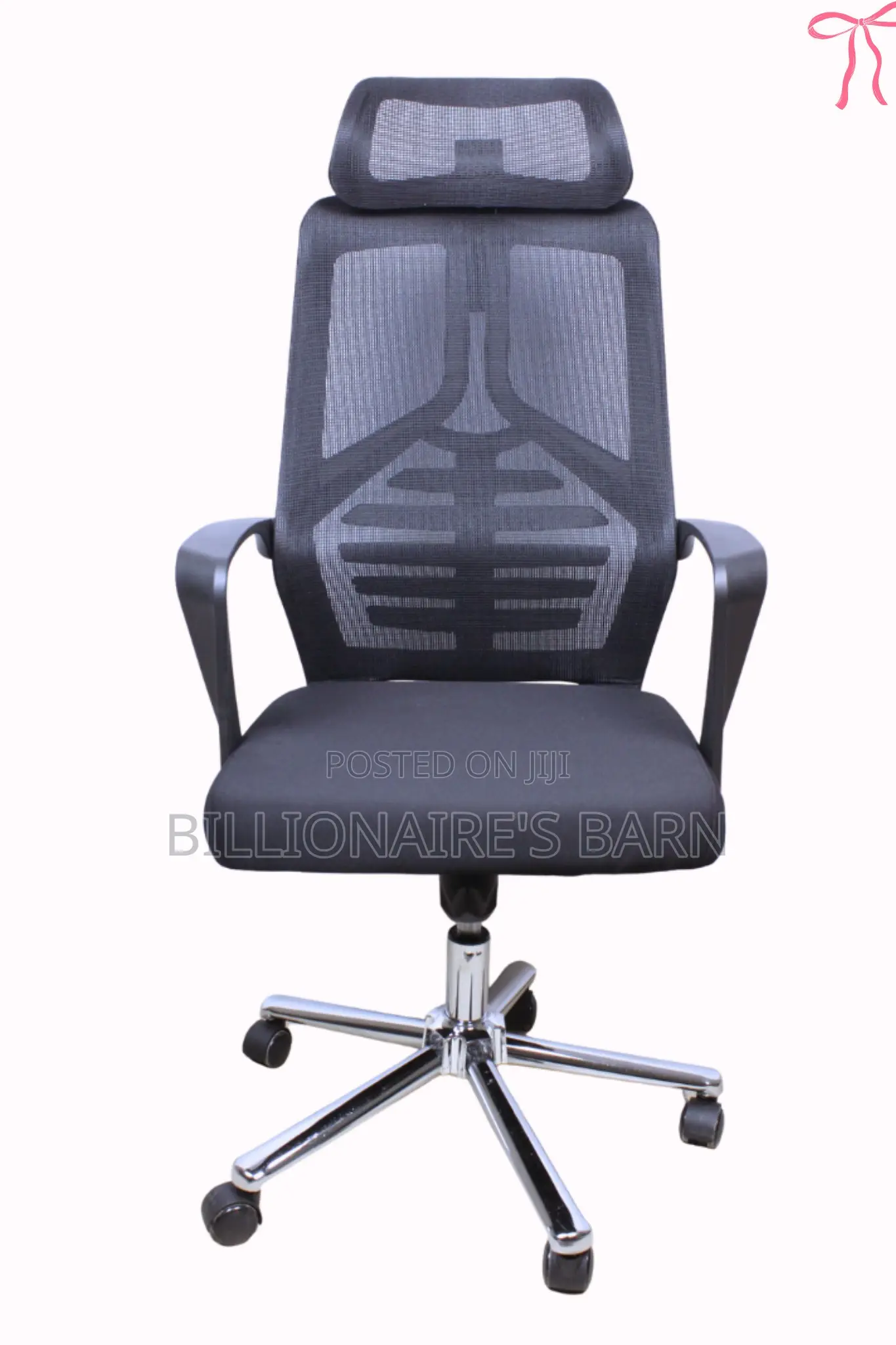 Office: High-Back Ergonomic Mesh Seat.