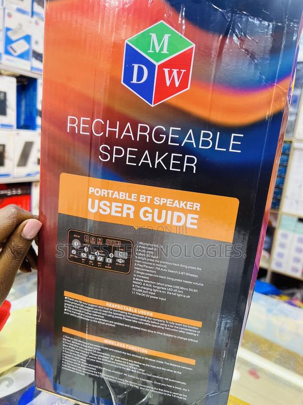 MDW Portable Bt Speaker With Mic - thumbnail 4