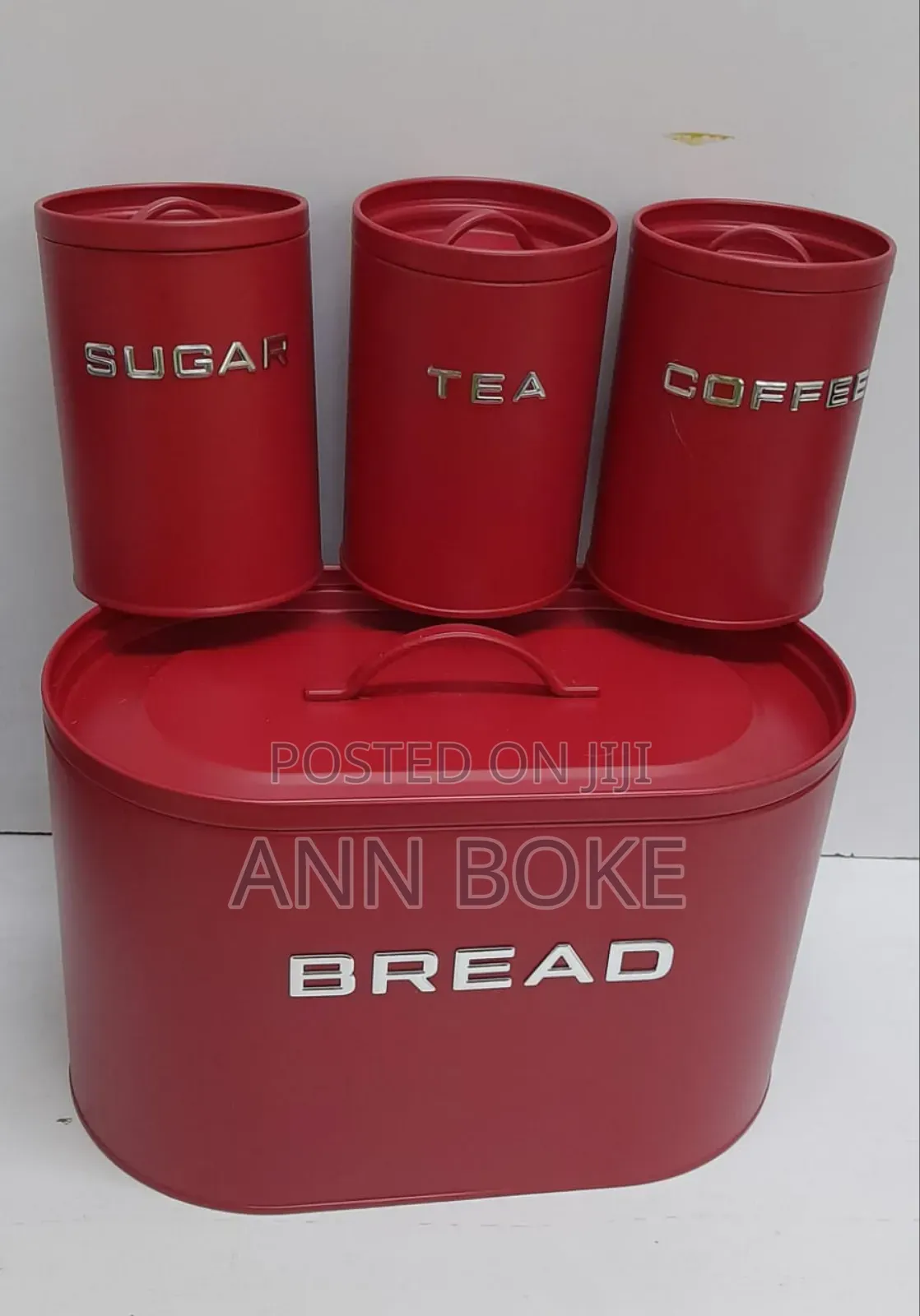 *Unique and Elegant Bread Storage Bin With 3pcs Canisters