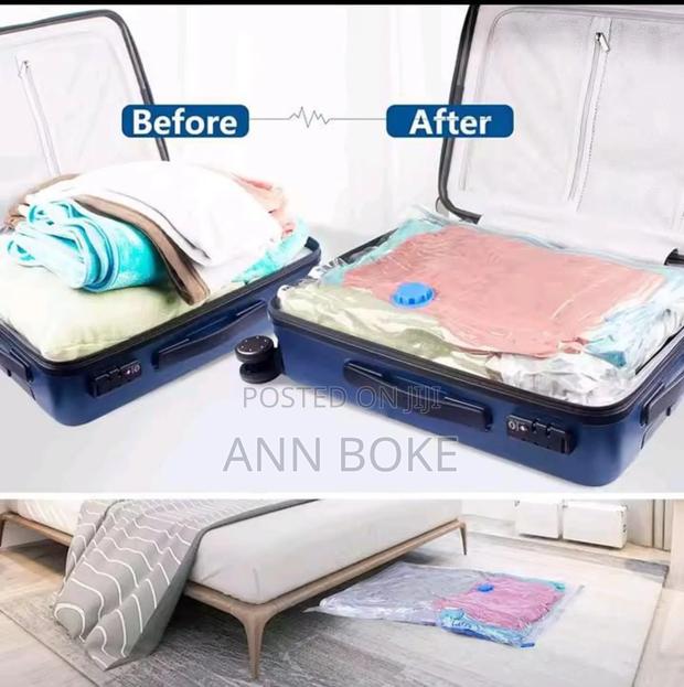 *6pcs Vacuum Storage Bags With Suction Pump* * - thumbnail 3