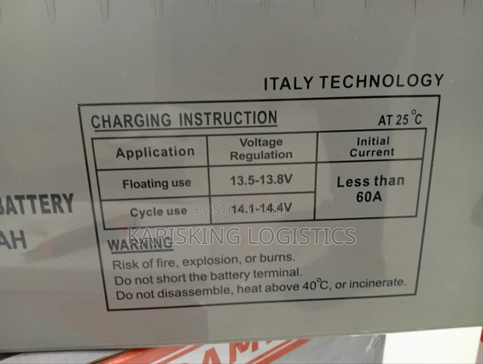 200ah Jl Battery Gel