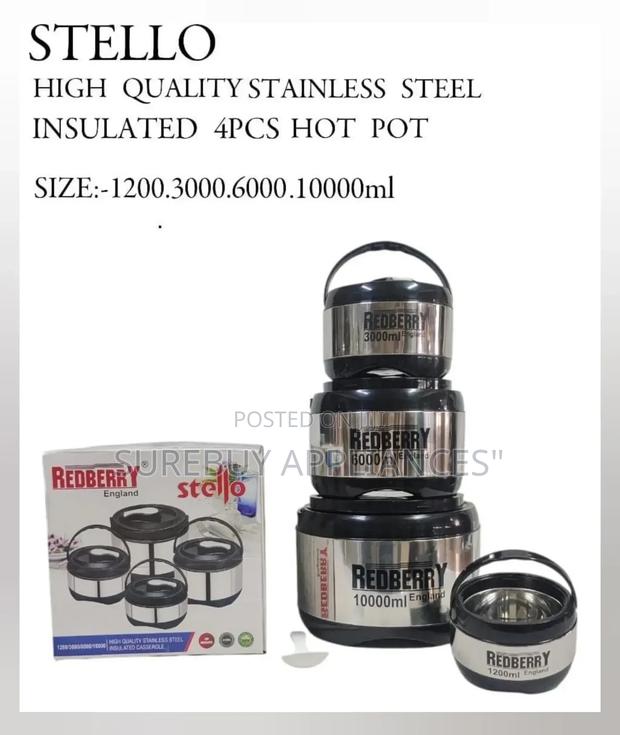 Redberry Premium Range of Stainless Steel Hotp