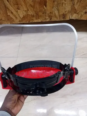 Clear Red Face Shield