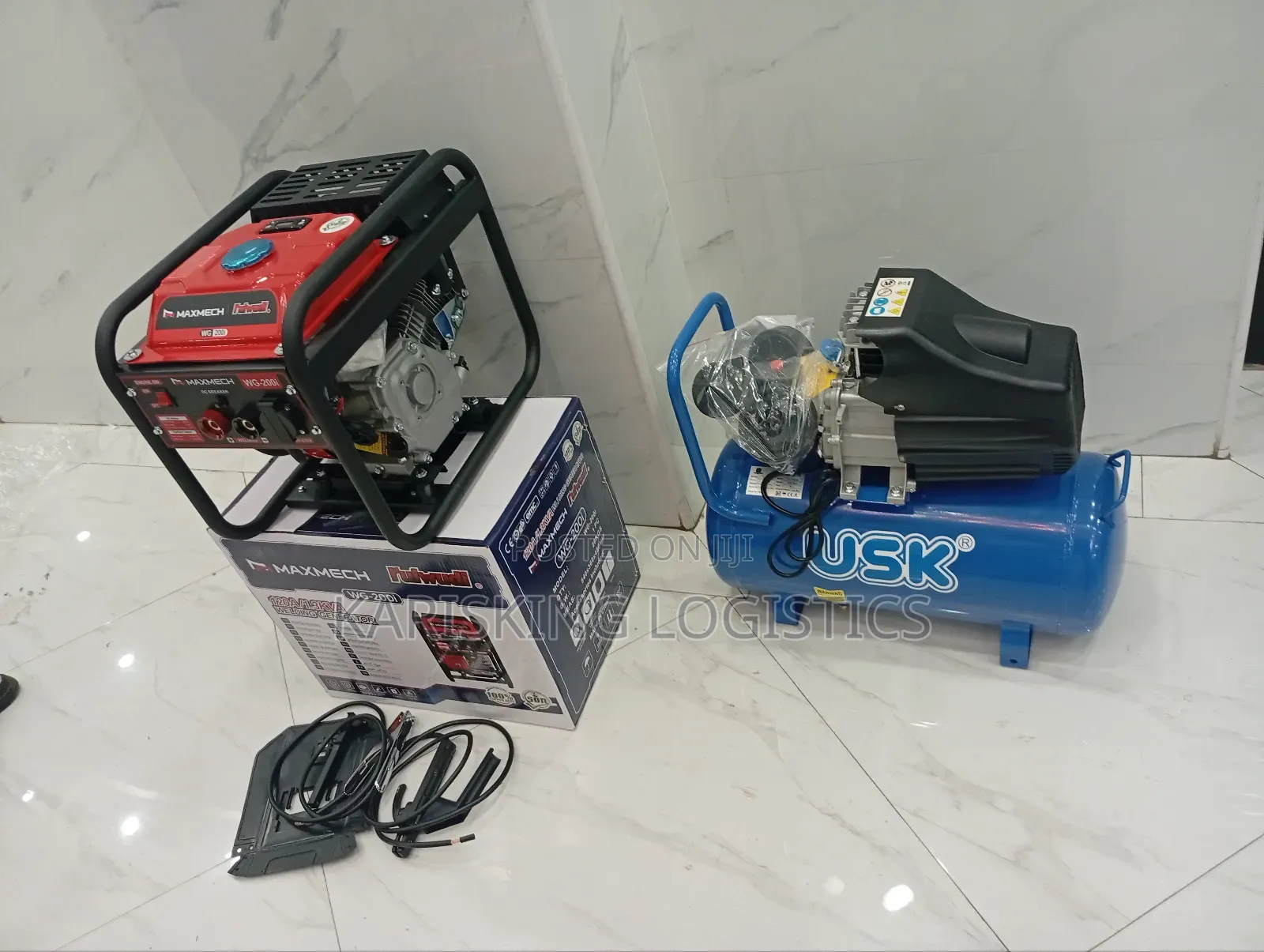 1 2 Kva Maxmech Welding Generator Petrol With 2hp Compressor