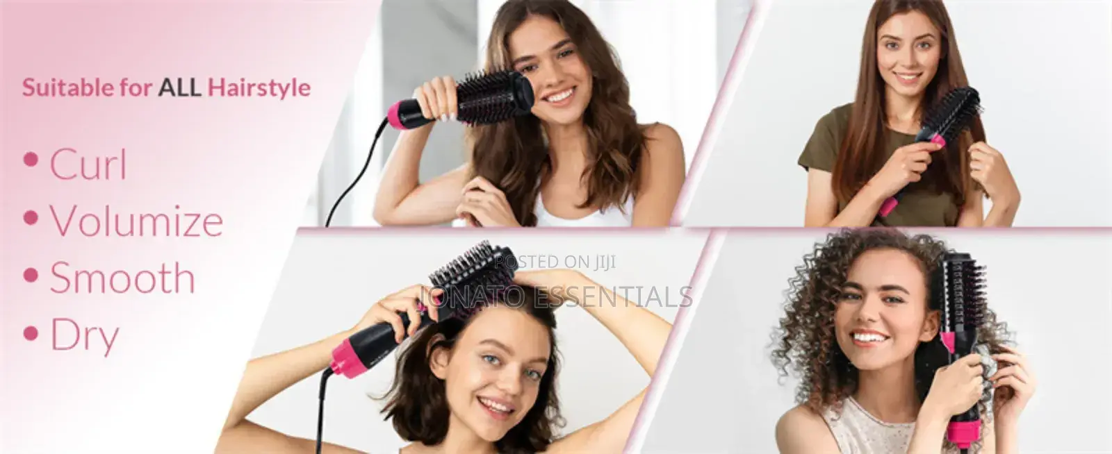 Hot Air Brush, Hair Curler, Straightener, Dryer, Brush
