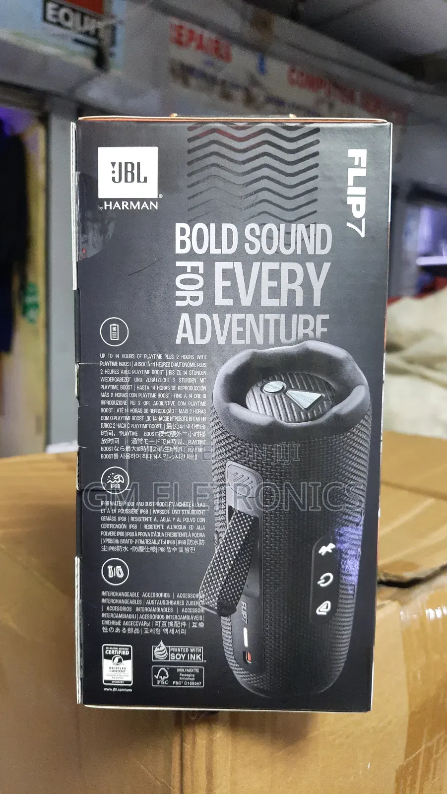 Original Jbl Harman Flip 7 Bluetooth Speaker- Black.