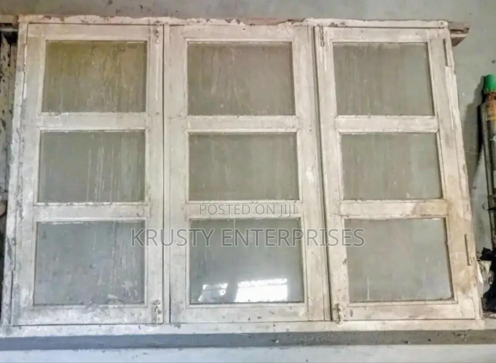 Wooden Window Frames With Glass Shutters