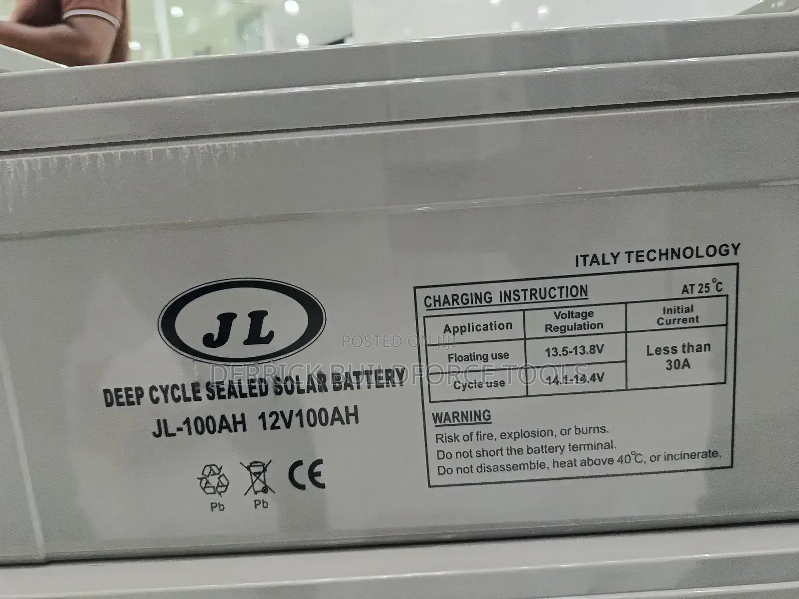 Jl Deep Cycle Solar Battery 200ah
