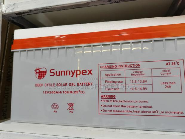 Sunnypex 200ah Deep Cycle Solar Battery - main view