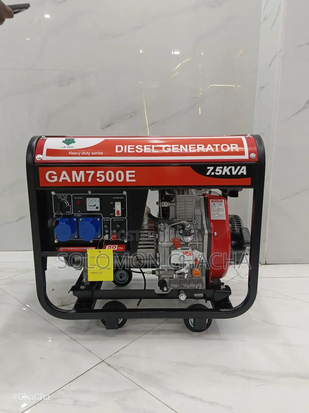 Gam7500e 7.5kva Deisel Heavy Duty Generator With Industrial Socket - main view