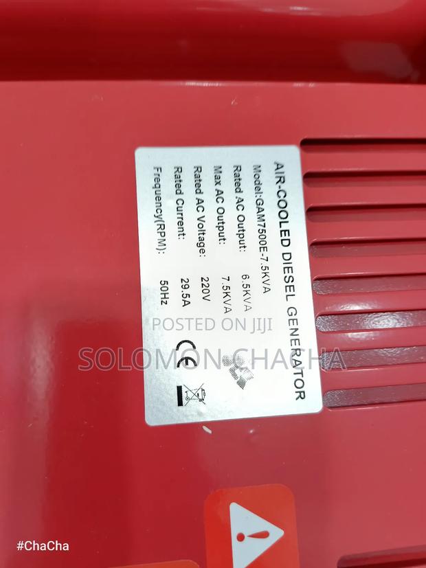 Gam7500e 7.5kva Deisel Heavy Duty Generator With Industrial Socket - thumbnail 2