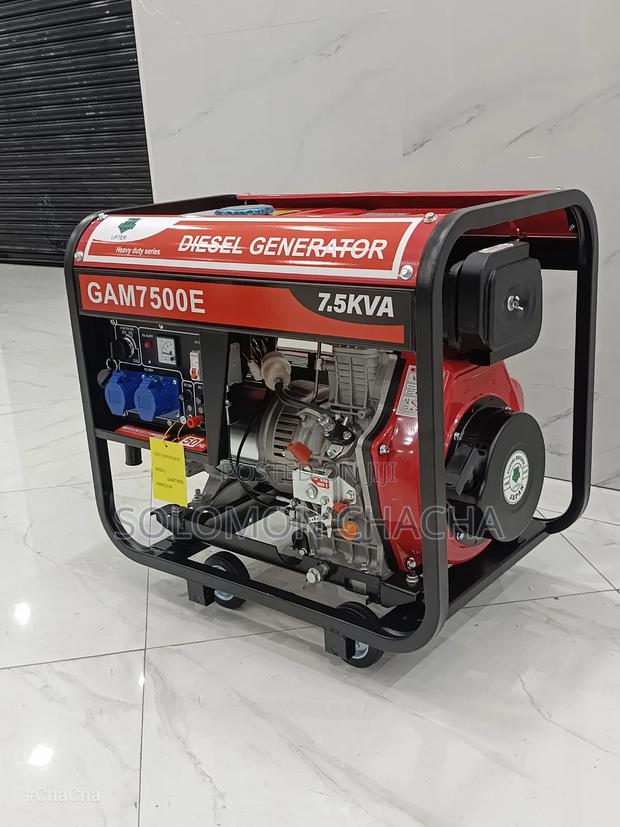 Gam7500e 7.5kva Deisel Heavy Duty Generator With Industrial Socket - thumbnail 4