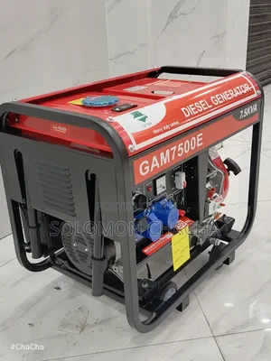 Gam7500e 7.5kva Deisel Heavy Duty Generator With Industrial Socket
