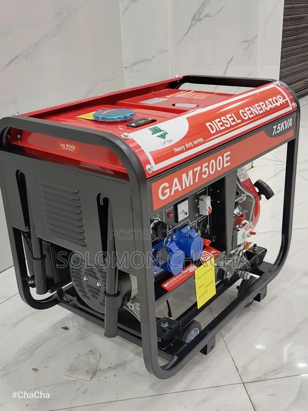 Gam7500e 7.5kva Deisel Heavy Duty Generator With Industrial Socket - thumbnail 5