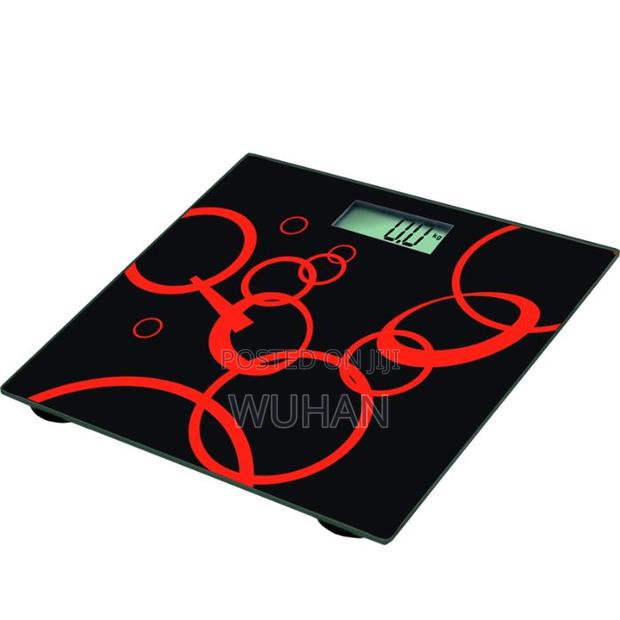 Ramtons Black and Red Bathroom Scale LCD Display 1 Year Warranty