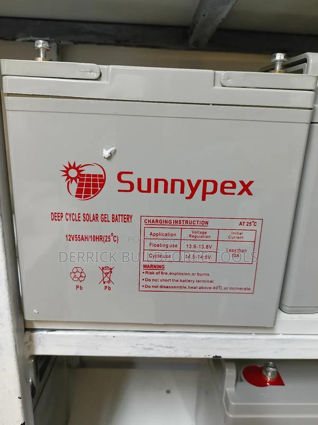 Sunnypex 55ah Deep Cycle Solar Battery 55amps - main view