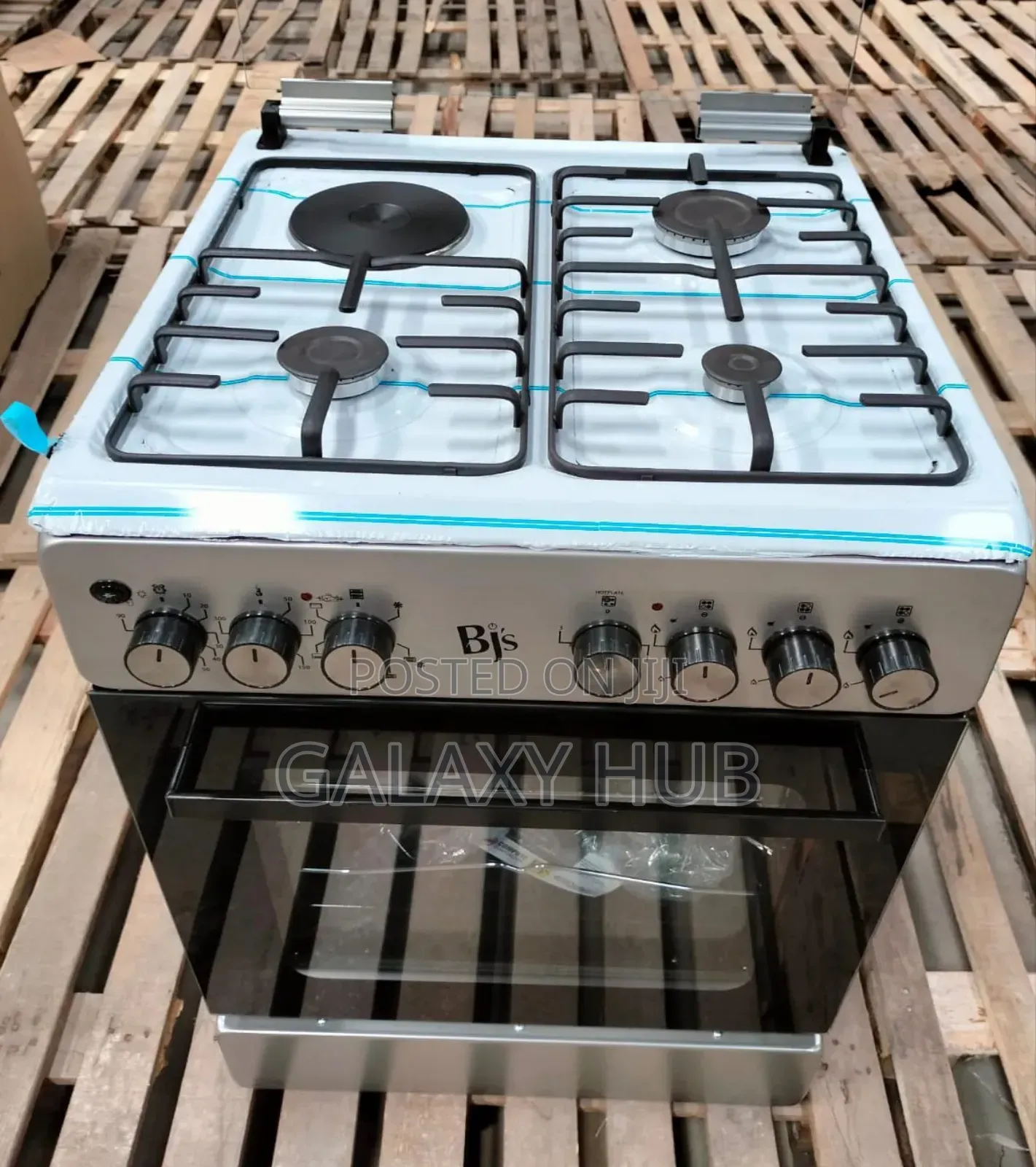 Elegance Enox Silver 60*60 BJS 3+1 Standing Cooker