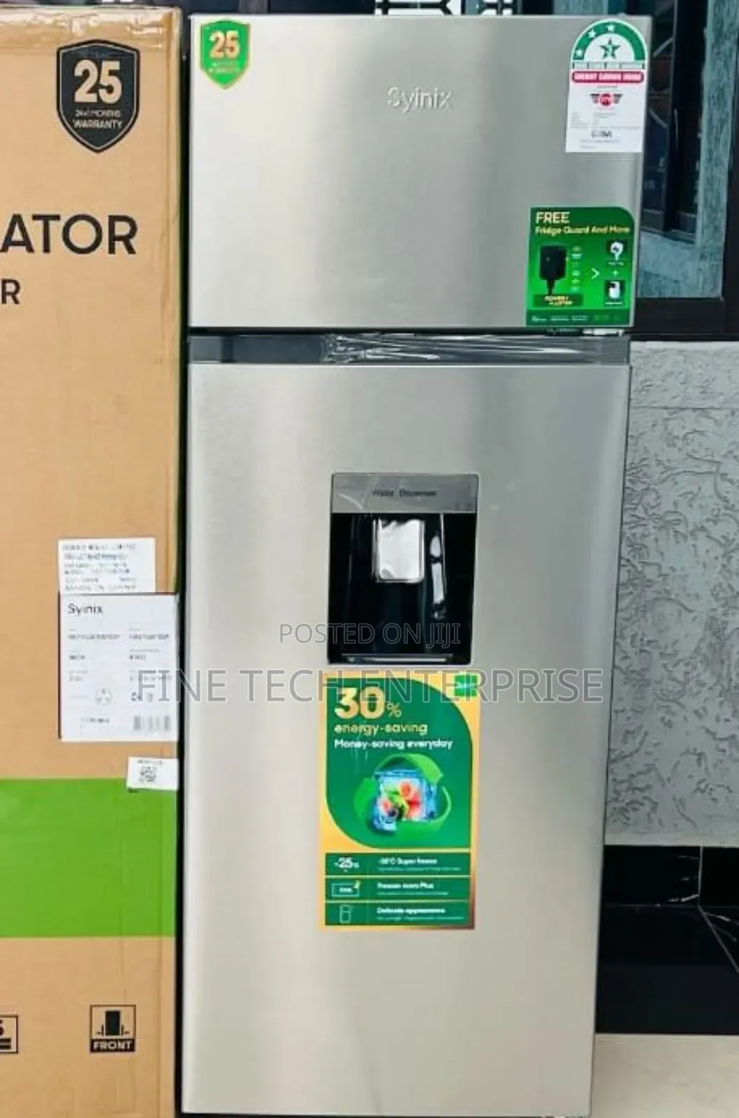 Syinix 210 LTRS Double Door Fridge With Water Dispenser