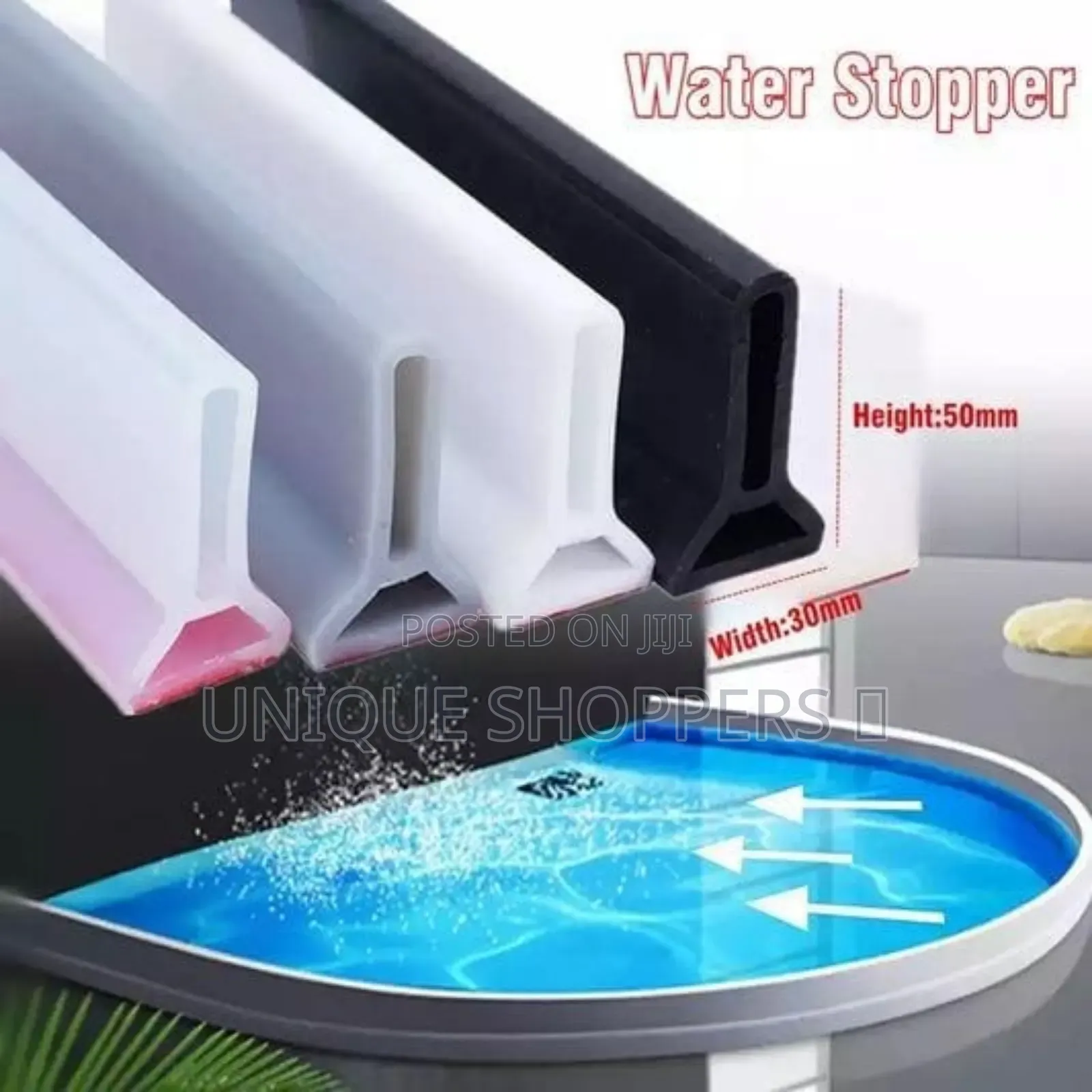 Anti-Slip Bathroom Water Stopper