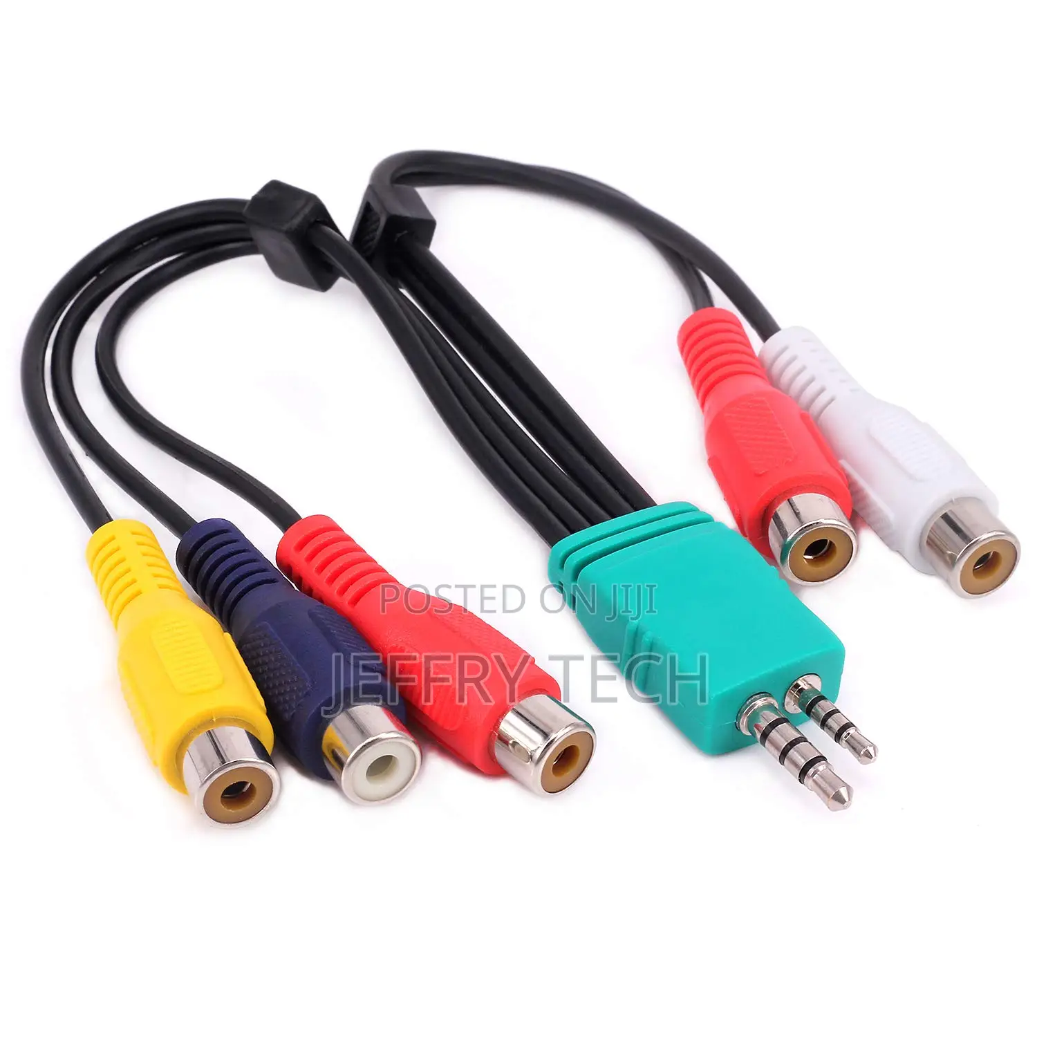 0.3m 3.5mm Male 2.5mm Male to 5rca Female Plug Audio Video