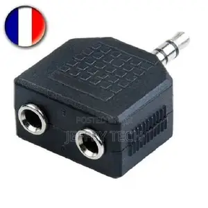 Dual (2) 3.5mm Female Jack - 3.5mm Male Jack Adapter Coupler