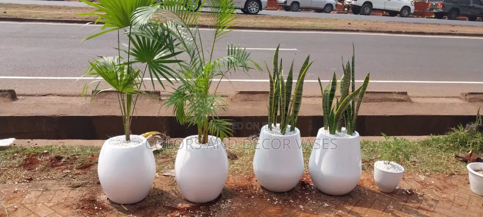 Fibre Glass Vases Garden Decor