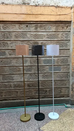 Gold, White and Black Light Shades Stands