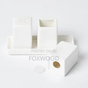4pc Ceramic Pepper Shaker Square