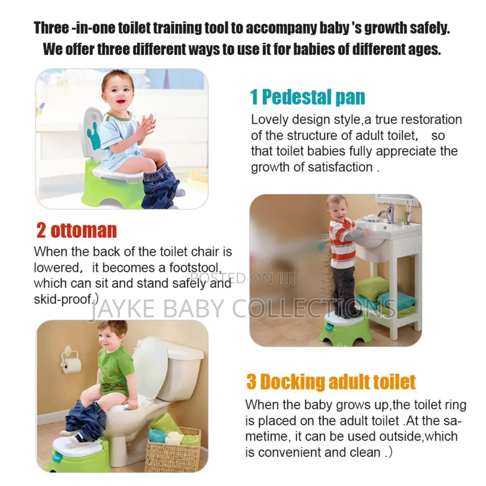 3-in-1 Musical Baby Toddler Potty Training Seat