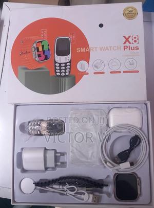 X8 Plus Smartwatch With Mini Phone, Powerbank Earbuds