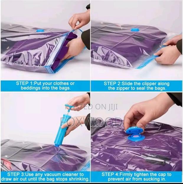 *5pcs Vacuum Storage Bags Plus Pump - thumbnail 6