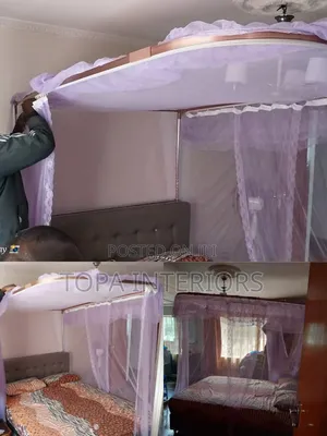 Strong Stands Queen Size Sliding Two Stand Rail Mosquito Nets