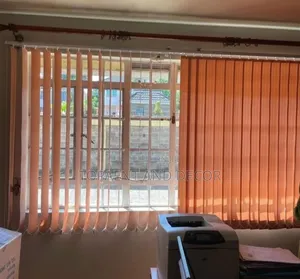 Classic Orange Vertical Blinds Timeless and Elegant